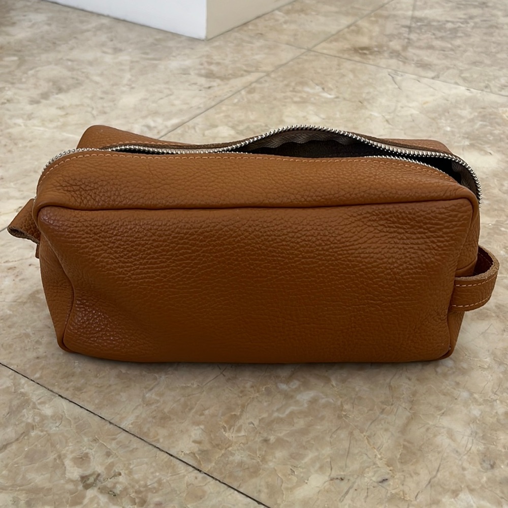 Real leather travel bag